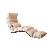 GLigeT Salons Canapé Paresseux Pliant Lavable, Tatami, Coussin de Sol, Chaise Longue inclinable Simple(Beige)