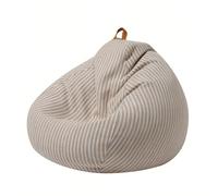 GLigeT Salons Canapé Paresseux Pouf inclinable, Chaise de Sol for Chambre à Coucher et Balcon, Longue Simple(Bruin,Petit)