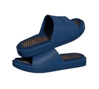 GLigeT Sliders Chaussons de massage for hommes, doux, confortables, antidérapants, for l'été, la maison, le bain, piscine, salle sport Été(Blue,Alpha Small)