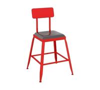 GLigeT Tabouret Bar Petite Table de Bar carrée en Fer coloré et chaises de Balcon, tabourets Hauts for Magasin de thé au Lait Chaise de Bar(Red)