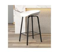 GLigeT Tabouret Bar Tabouret de Bar Blanc en Bois, Chaise Haute en Fer, for Restaurant, Bar, îlot, 65/75 cm Chaise de Bar(Petit)