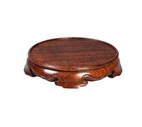 GLigeT Vase de Base Socle rond en bois sculpté minimaliste for bonsaï, théières, vases(XXL)