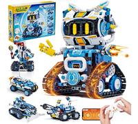 Glikid Kit de robotique STEM 5 en 1 pour enfants de 8 à 12 ans, application et kit de construction de robot télécommandé, kit de projet scientifique et jouets STEM pour les enfants de 8 à 13 ans