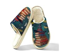 Glilade Pantoufles d'intérieur douces et chaudes pour femme, If You Can Read, 43/44 EU