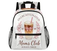 Glilade Sac à dos léger avec boucle de poitrine pour enfants, garçons et filles, sac à dos d'école, sac à dos léger pour voyage, crèche, camping (club de mamans)