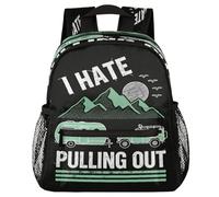 Glilade Sac à dos léger avec boucle de poitrine pour tout-petits, garçons et filles, sac à dos d'école, sac à dos léger pour voyage, crèche, camping (camping-car haine tirer)