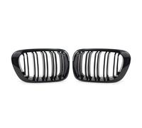 GLILAR calandre radiateur Compatible avec BMW pour E46 1999-2003 Série 3 pour M3 2001-2006 Kits De Calandre De Pare-Chocs Avant De Voiture OEM : 51138208683 51138208684(Gloss Black 2)