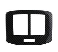 GLILAR Décoration Voiture Compatible avec VW pour T-roc 2017 2018 2019 2020 2021 2022 Autocollant De Garniture De Cadre De Climatisation Arrière De Voiture,(Carbon Fiber Black)