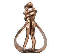 GLIMDA Couple Romantique CâLin Statue [ Nouveau ] 10 Pouces CâLin Couple DéCoration Abstraite Statue, RéSine Couple Romantique Sculpture DéCoration De La Maison, Excellent Cadeau, Imitation Bronze