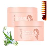 Glimmer 10-Minute Vitamin-Infusion Hair Mask, 10 Minute Superfood Hair Mask, Glimmr Hair Mask for Thicker, Fuller, Softer Hair,for Dry or Damaged Hair (2pcs)