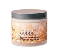 GLIMMER GODDESS Beurre corporel fouetté bio - Brillant subtil bronze de niveau 1 - Soin de la peau hydratant et nourrissant avec ingrédients naturels - Brillance douce et hydratation pour tous les