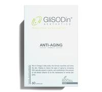 GliSODin Anti-Âge - Complément avec ingrédients hydratants, cliniquement prouvé, aide à une peau plus éclatante et réduit les rides - 60 gélules