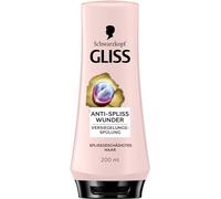 Gliss Après-shampoing anti-fourches (200 ml), après-shampoing répare les fibres capillaires endommagées, pour une étanchéité durable des pointes fourchues et 88% de pointes fourchues en moins