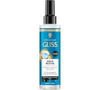Gliss Après-shampoing réparateur Express Aqua Revive (200 ml) pour une dose supplémentaire d'hydratation et de brillance saine, avec protection contre la chaleur jusqu'à 230 °C