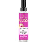 Gliss Après-shampoing réparateur express long (200 ml) pour cheveux longs séduisants, avec protection contre la chaleur pour protéger contre les dommages futurs des cheveux