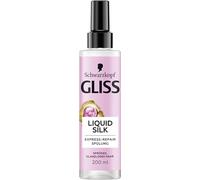 Gliss Après-shampoing réparateur Express Silk (200 ml) pour cheveux exceptionnellement doux, avec protection contre la chaleur jusqu'à 230 °C