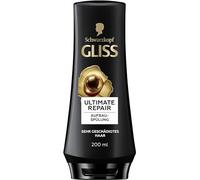 Gliss Après-shampoing Ultimate Repair (200 ml) à la kératine liquide et à l'extrait de perle - Soin réparateur pour cheveux extrêmement abîmés
