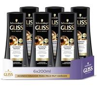 Gliss après-shampooing ultimate repair - Paquet de 6 x 200 ml - Total : 1200 ml