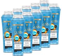 Gliss Aqua Revive Shampooing Apesanteur (10 X 250 Ml) Shampooing Pour Cheveux Normaux À Fins Au Panthénol Et Aux Algues Marines[Z4168]