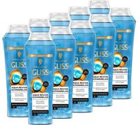 Gliss Aqua Revive Shampooing Apesanteur (10 X 250 Ml) Shampooing Pour Cheveux Normaux À Fins Au Panthénol Et Aux Algues Marines[Z4168]