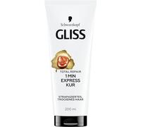 Gliss Cure intensive Total Repair de 1 minute (200 ml) - Cure capillaire à la kératine liquide pour cheveux secs et abîmés - Efficace dès 1 minute