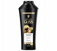 Gliss-Kur Ultimate Repair Lot de 3 shampoings pour cheveux très abîmés et secs 250 ml