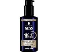 Gliss Night Elixir Ultimate Repair Sérum capillaire régénère les cheveux abîmés pendant le sommeil, soin des cheveux doux et régénérés pendant la nuit