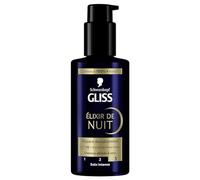 Gliss, Schwarzkopf, Elixir de Nuit, Repare Durablement, Haptiq System, Extrait de Perle Noire, Cheveux Abimes/Secs, Cheveux 100% Plus Forts, Soin Intense, Sans Rincage, 100ml