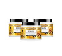 GLISS - Schwarzkopf - Masque 4en1 - Nutrition - Huile de Marula - Haptiq System - Crée des Micro-Liaisons Capillaires - Cheveux Sec et Rêches - Soin Intense - Nourrit & Repare - 400ml - Lot de 3