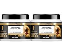 GLISS - Schwarzkopf - Masque 4en1 - Réparation - Kératine Liquide - Haptiq System - Crée des Micro-Liaisons Capillaires - Cheveux Abîmés et Secs - Soin Intense - Nourrit & Repare - 400ml (Lot de 2)