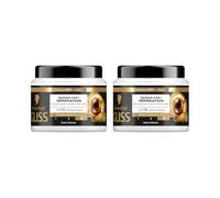 GLISS - Schwarzkopf - Masque 4en1 - Réparation - Kératine Liquide - Haptiq System - Crée des Micro-Liaisons Capillaires - Cheveux Abîmés et Secs - Soin Intense - Nourrit & Repare - 400ml - Lot de 2