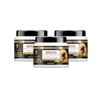 GLISS - Schwarzkopf - Masque 4en1 - Réparation - Kératine Liquide - Haptiq System - Crée des Micro-Liaisons Capillaires - Lot de 3