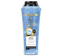 Gliss, Schwarzkopf, Shampoing Aqua Revive Hydratant, Hydrate sans Alourdir , Soin Cheveux, Normaux a Secs, Apporte de la Brillance aux Cheveux, 250ml