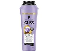 Gliss Schwarzkopf Shampoing Blond Perfector 250ml Anti Reflets Jaunes Soin | shampooing, blond perfector, neutralise reflets jaunes, cheveux blonds, colorés, mèches, soin cheveux, brillance, douceur