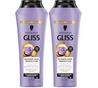 GLISS - Schwarzkopf - Shampooing Réparation Violet - Blonde Hair Perfector - Neutralise les Reflets Jaunes- Apporte de la Brillance - Cheveux blonds naturels, colorés ou méchés - Soin Intense - 250ml