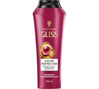 Gliss Shampooing Color Perfector (250 ml) avec complexe hyaluronique et extrait de canneberge, shampoing Color pour cheveux colorés, méchés et colorés