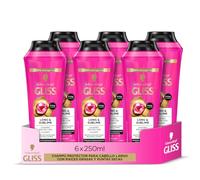 Gliss - Shampooing pour cheveux longs aux racines grasses - Long&Sublime - 4 x 250 ml- Gamme protectrice