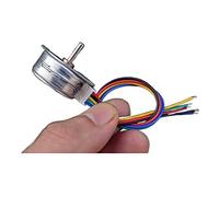 Glissement de Phase Micro Moteur Pas à Pas Micro Quatre Phases à Cinq Fils 25MM, Moteur Pas à Pas 25mm Moteur Pas à Pas 15 degrés for équipement Scientifique réduction linéaire (Color : No wire)