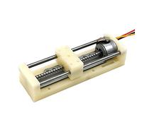 Glissement de Phase Moteur à vis d'expérience d'enseignement Miniature, Moteur Pas à Pas à Quatre Fils biphasé de 15mm, Moteur à glissière Mobile, Course de Curseur 48MM réduction linéaire