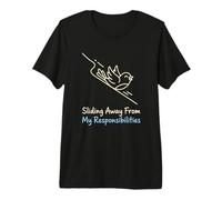 Glisser Loin de Mes responsabilités Procrastinator T-Shirt Haut de Gamme