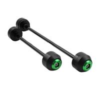 glisseur d essieu moto Compatible Avec Aprilia Pour Tuono-V4 Pour V4R 2015 2016-2021 Glissières Fourche Roue D'essieu Avant Arrière Protection Anti Collision Moto(Green,1 Pair)