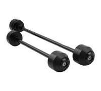 glisseur d essieu moto Compatible Avec Aprilia Pour Tuono-V4 Pour V4R 2015 2016-2021 Glissières Fourche Roue D'essieu Avant Arrière Protection Anti Collision Moto(Black,1 Pair)