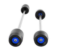 glisseur d essieu moto Compatible Avec Yamaha Pour MT-09 Pour FZ-09 Pour XSR900 2015-2018 Pour YZF-R1 2015-2022 Curseurs De Fourche D'essieu Avant Arrière Pièces De Protection Moto(Blue)