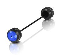 glisseur d essieu moto Compatible Avec Yamaha Pour YZF-R3 2015-2024 Curseurs Fourche Roue Avant Arrière Moto Capuchon Protection Contre Les Chocs(Blue,Front)