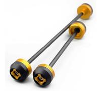 glisseur d essieu moto Pour S1000R 2014 2015 2016 2017 2018 Glissières De Fourche D'essieu De Roue Avant Arrière De Moto Protection Contre Les Collisions Pièces Modifiées De Moto(Yellow)