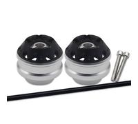 glisseur d essieu moto Pour Z1000 2010-2024 Pour Z1000R 2017-2024 Pour Z1000SX 2011-2024 Curseurs De Fourche D'essieu Roue Avant Arrière Moto Protection Anti Collision(Silver,Front)