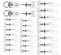 Glisseur Rideau 15mm Double pour roue pour Rail Plafond Glisseur(10pcs) | pour roue 15mm, mouvement fluide, rail plafond, , intérieur maison