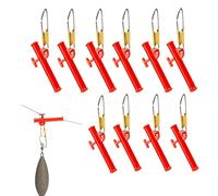 Glisseurs de Pêche | 10 Pièces Glissières pour Pêche du Silure | Glisseur Renforcé à Broche pour Ciblage Esturgeon Silure en Eau Salée Depuis Rivage