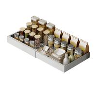 Glissez l'organiseur de placard sous l'évier - Tiroirs coulissants sous l'évier - Rangement multifonctionnel rétractable sans panier à punch robuste pour P