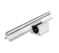Glissière à roulement linéaire à rail coulissant Rail de guidage linéaire 600mm-1000mm + 1 bloc roulement SBR12LUU, ensemble chariots Support(600mm)